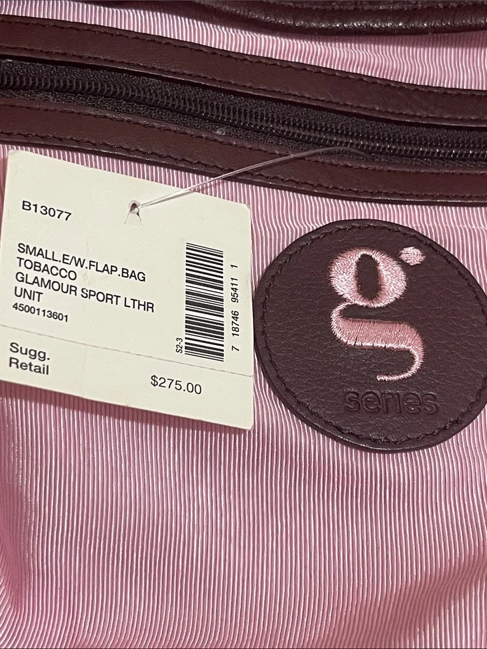 G series Flap Brown Soft Leather Bag Tobacco Glamour Sport Lthr Unit